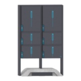 Slika Samostoječ dvojni paketomat z več paketniki