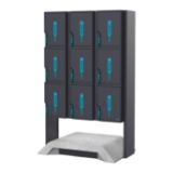 Slika Samostoječ trojni paketomat z več paketniki