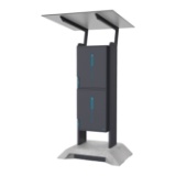 Slika Samostoječ enojni paketomat z več paketniki in streho