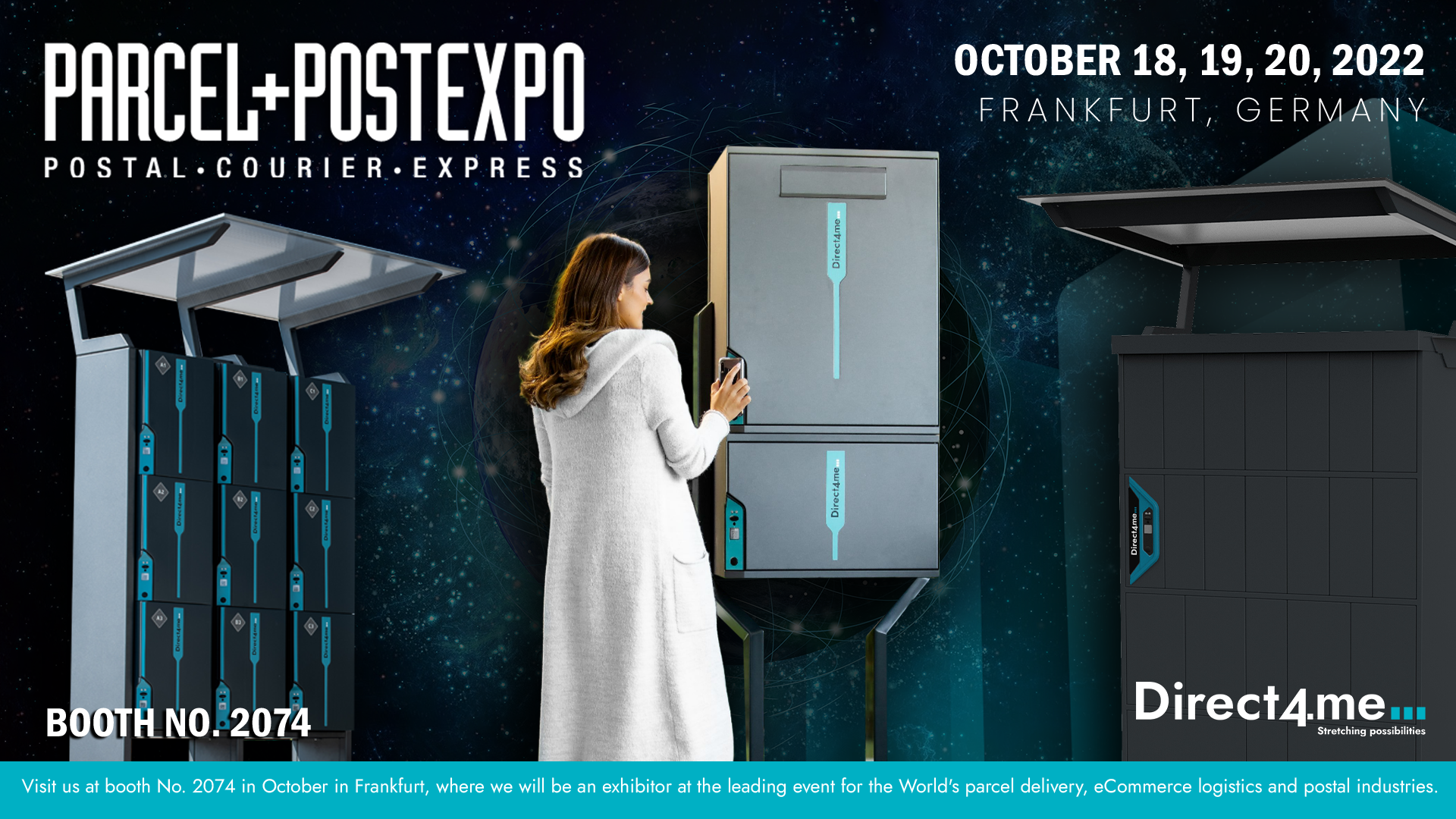 Temperaturno nadzorovani Direct4.me paketniki na sejmu Parcel & Post Expo v Frankfurtu